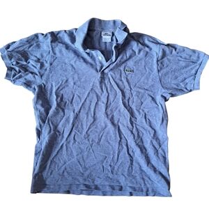Lacoste Classic Piqué Polo Shirt – Men’s Size 5 (Large) – Blue 100% Cotton